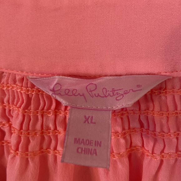 Lilly Pulitzer Elsa 100% silk blouse size XL - Picture 3 of 12